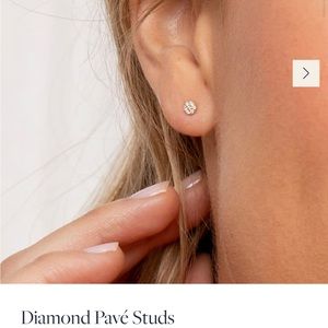Gorjana Pave Diamond Studs Pair